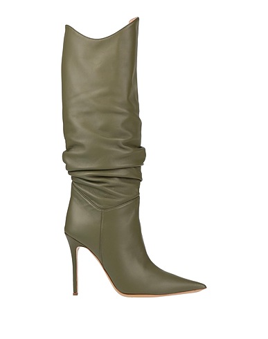 ILIO SMERALDO Boots Military green Soft Leather