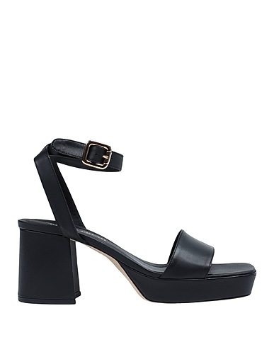 BRUNO PREMI Sandals Black 100% Sheepskin