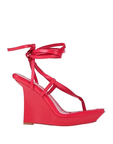 GIA / RHW Flip flops Red Soft Leather