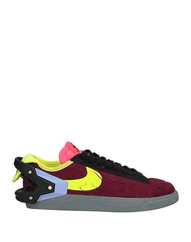 NIKE Sneakers X ACRONYM Bordeaux Pelle, Altre Fibre