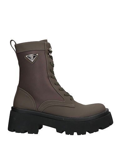 LAURA BIAGIOTTI Ankle boot Dark green Textile fibres