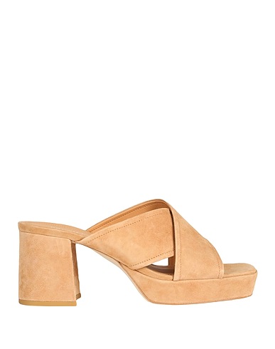BRUNO PREMI Sandals Camel 100% Goat skin