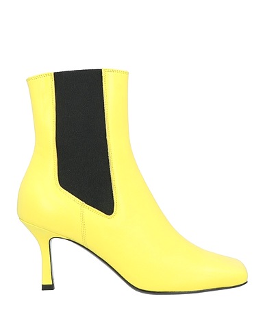 LUCA VALENTINI Ankle boot Yellow Soft Leather