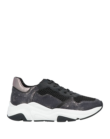 TSD12 Sneakers Black Textile fibers, Soft Leather