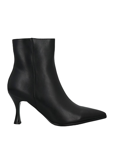 LAURA BIAGIOTTI Ankle boot Black Textile fibres