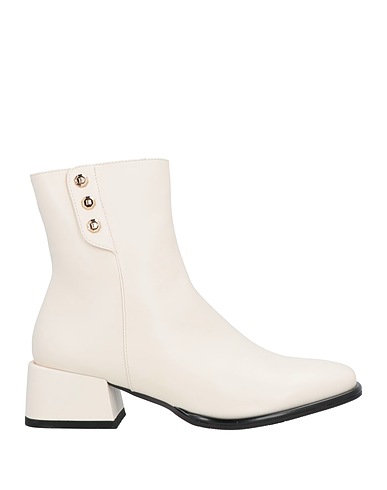 LAURA BIAGIOTTI Stiefelette Elfenbein Gewebefasern