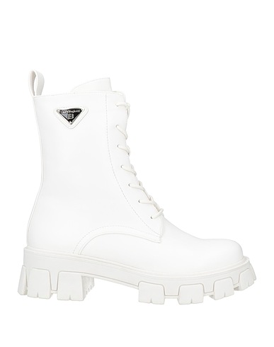 LAURA BIAGIOTTI Ankle boot White Textile fibres