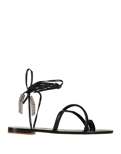 LE CAPRESI Flip flops Black Soft Leather