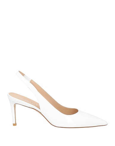 STUART WEITZMAN Pump White Soft Leather