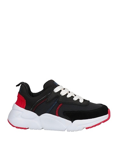 DIESEL Sneakers Black Nylon, Polyester, Bovine leather, EVA (Ethylene - Vinyl - Acetate)