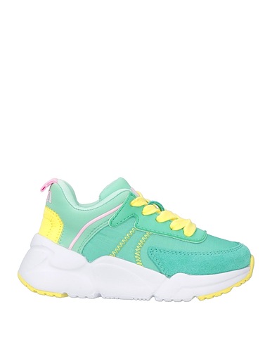 DIESEL Sneakers Light green Nylon, Polyester, Bovine leather, EVA (Ethylene - Vinyl - Acetate)