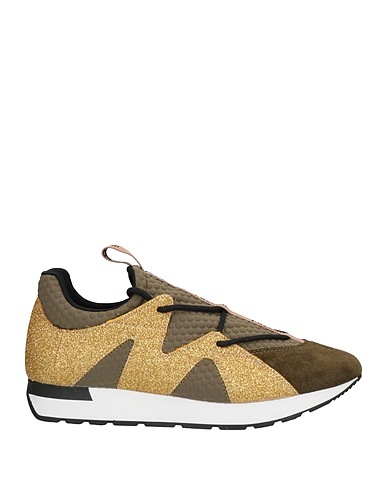 POLLINI Sneakers Military green Textile fibers