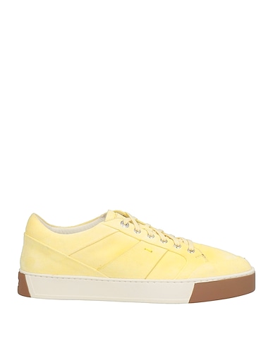 SANTONI Sneakers Pastel yellow Leather