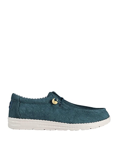 NATURAL WORLD Loafers Deep teal 100% Textile fibres