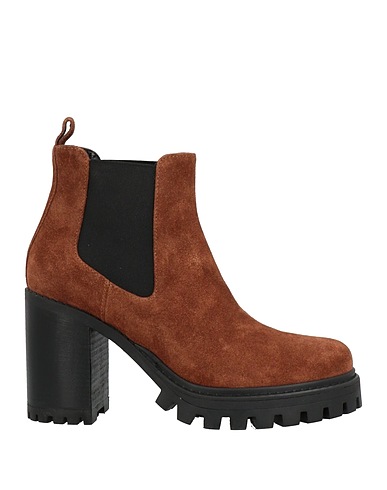 POLLINI Ankle boot Brown Leather