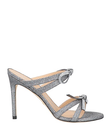 STUART WEITZMAN Sandals Silver Textile fibres