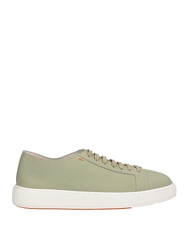 SANTONI Sneakers Sage green Soft Leather