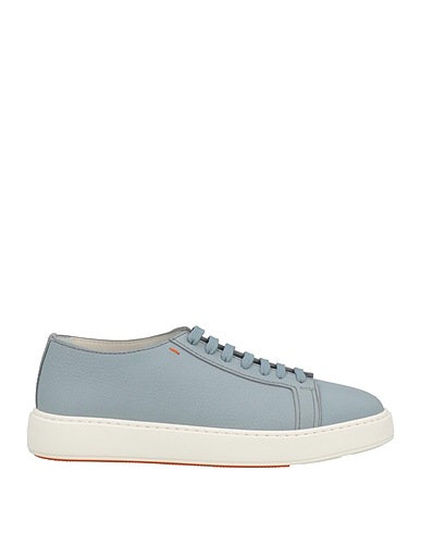 SANTONI Sneakers Sky blue Soft Leather