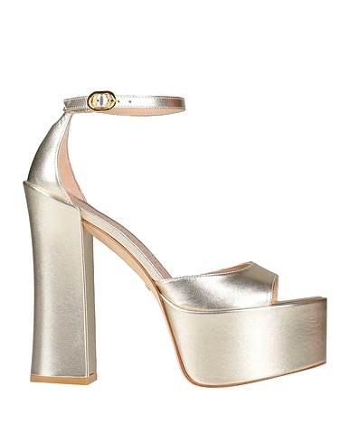 STUART WEITZMAN Sandals Platinum Soft Leather