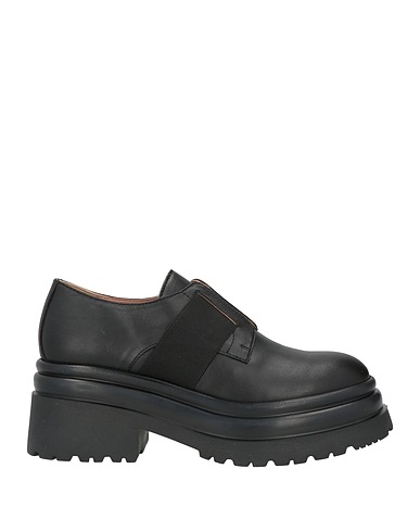 POLLINI Loafers Black Calfskin