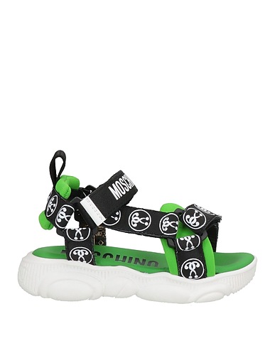 MOSCHINO TEEN Sandales Noir Fibres textiles