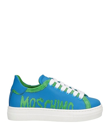 MOSCHINO TEEN Sneakers Blue Soft Leather