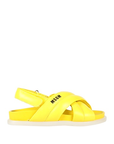 MSGM Sandals GIALLO Soft Leather