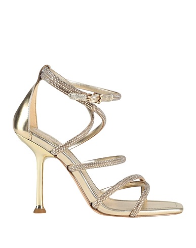 MICHAEL MICHAEL KORS Sandalen Platin Gewebefasern, Leder