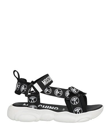 MOSCHINO TEEN Sandali Nero Fibre tessili