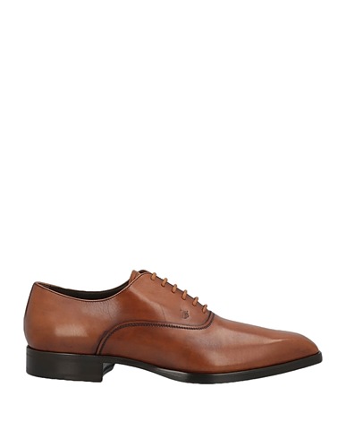 TOD'S Laced shoes Tan Soft Leather