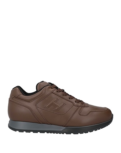 HOGAN Sneakers Dark brown Soft Leather