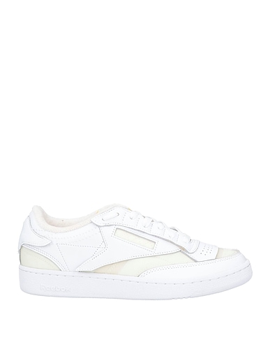 MAISON MARGIELA x REEBOK Sneakers White Soft Leather, Textile fibers