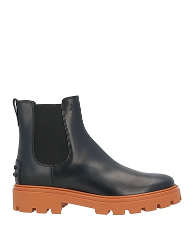 TOD'S ショートブーツ ブラック 革
