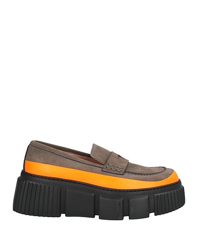 POLLINI Loafers Orange Soft Leather