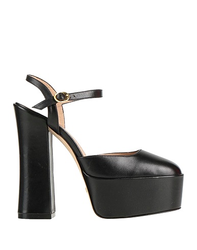 STUART WEITZMAN Pump Black Soft Leather