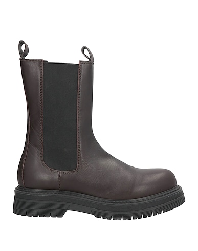 LIVIANA CONTI Ankle boot Dark brown Soft Leather