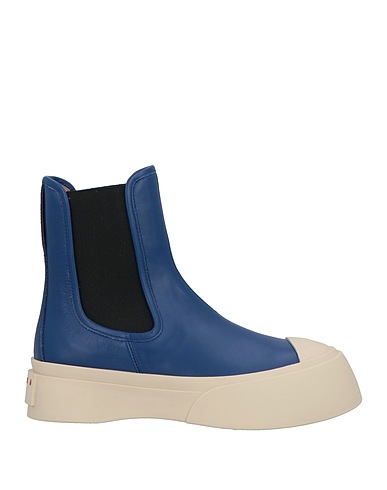MARNI Stiefelette BLU Leder