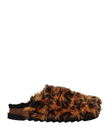 PALM ANGELS Mule e zoccoli Giallo ocra Altre Fibre