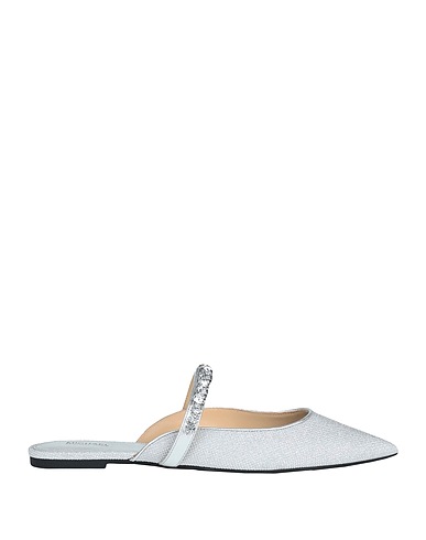 MICHAEL MICHAEL KORS Mule e zoccoli Argento Fibre tessili