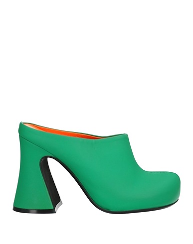 MARNI Mule e zoccoli Verde Pelle