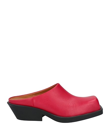 MARNI Mules and clogs Red Soft Leather