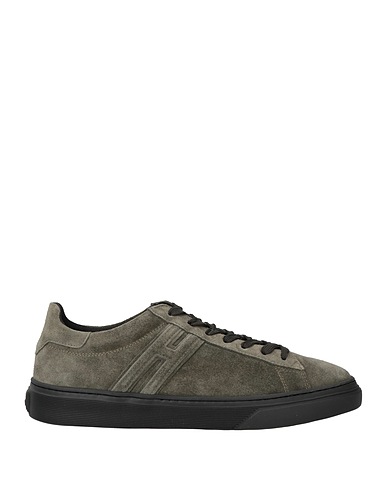 HOGAN Sneakers Military green Soft Leather