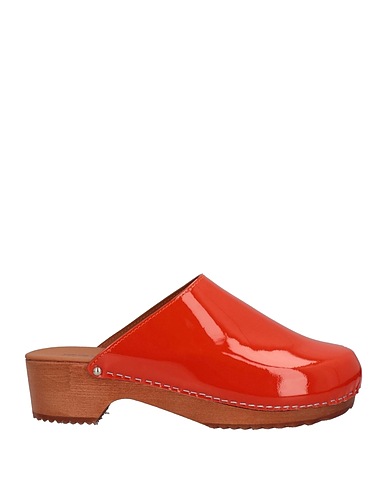 FIGURE DECORATIVE Mules and clogs Orange Soft Leather