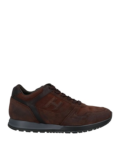 HOGAN Sneakers Dark brown Soft Leather
