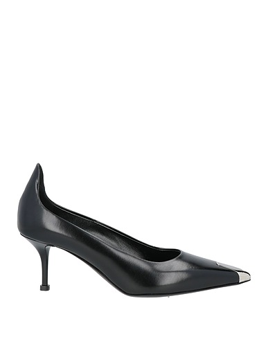 MCQUEEN Court Black Soft Leather