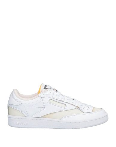 MAISON MARGIELA x REEBOK Sneakers White Soft Leather, Textile fibres