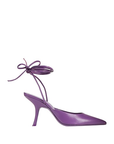 BY FAR Court Purple Soft Leather