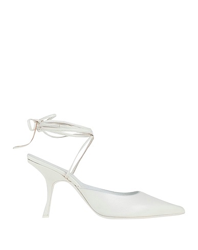 BY FAR Court White Soft Leather