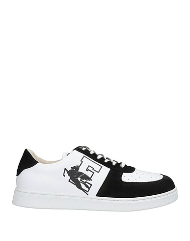 ETRO Sneakers Black Leather, Textile fibres