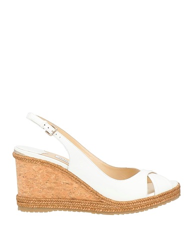 JIMMY CHOO Espadrilles Ivory Soft Leather